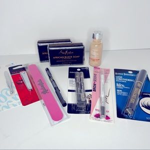 Lot of make up items mascara, brow, nail, eyeliner,
